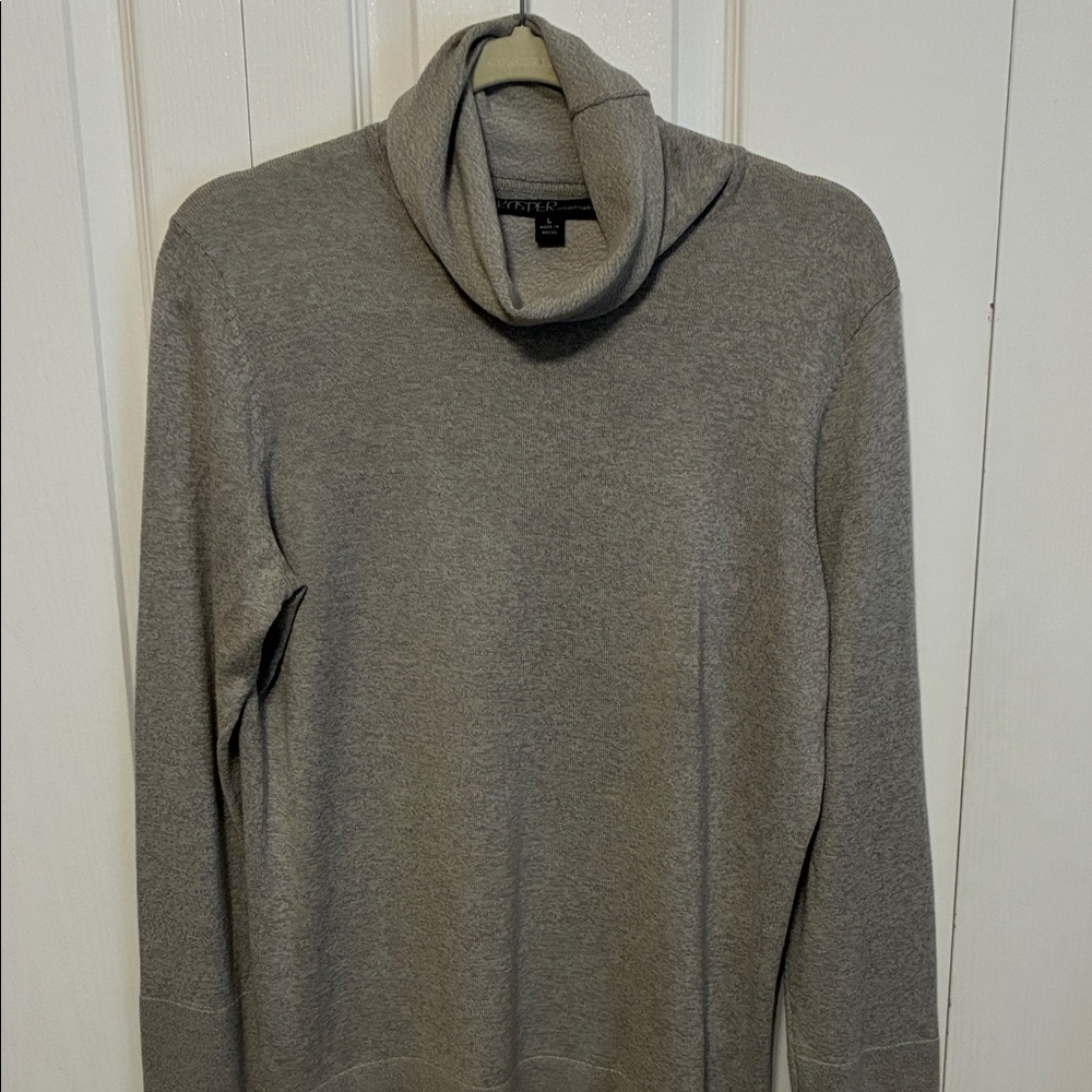 Kasper Women's Soft Gray Turtleneck Sweater
